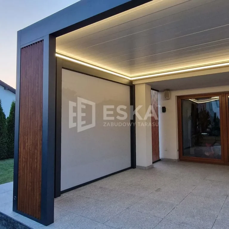 Zadaszenie tarasu do nowoczesnych domów – Eska Zabudowy Tarasu